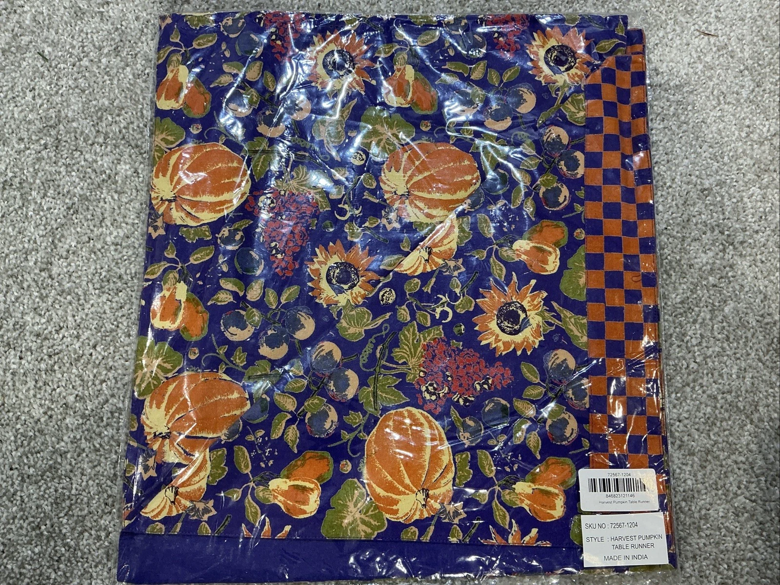 MacKenzie-Childs Harvest Pumpkin Table Runner - Thumbnail 2