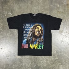 VTG 90s Bob Marley Jamaica Natural Mystic Double Sided T Shirt Men's Size XL