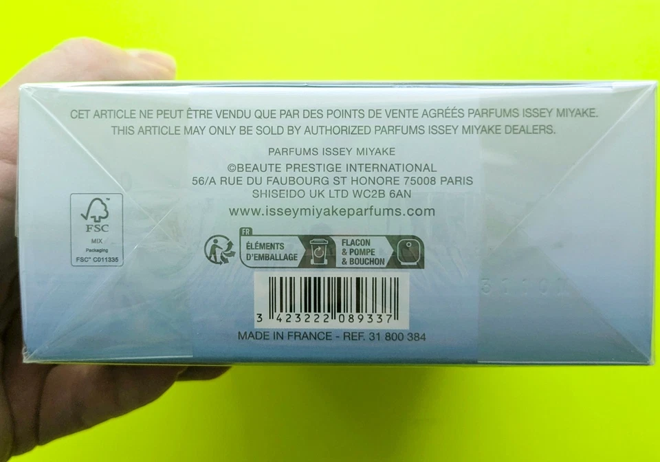 L'eau D'issey Issey Miyake para Hombres EDT Spray + Desodorante en Barra OZ Set de Regalo Foto 3 de 3
