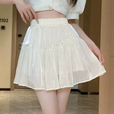 Woman Skirt High Waist Skirts for Women Pleat Short Clothing Trend 2025 Sales Ne