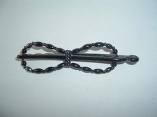 LILLA ROSE FLEXI HAIR CLIP DARK METALLIC GRAY METAL BEAD SIZE SMALL