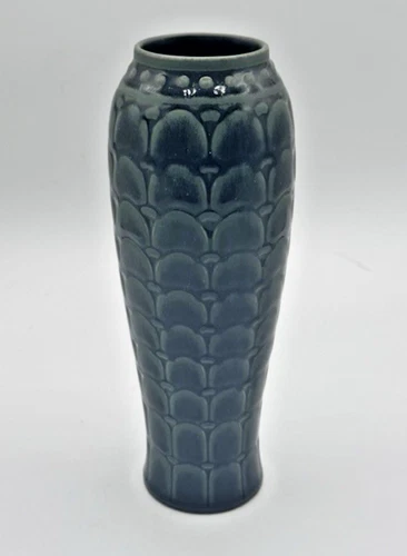 ROOKWOOD Contemporary Pottery Green and Black Flower 2021 Vase # 2769