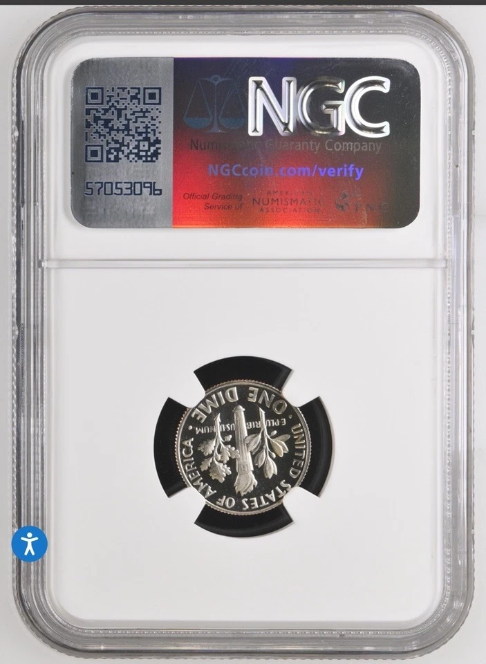 1979-S TYPE 2 10c Proof NGC PF-69 Ultra Cameo Roosevelt Dime - Image 2 of 2