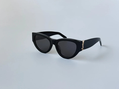 #ad Saint Laurent SL M94 Black Cat Eye Sunglasses Authentic New $129.00