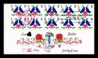 US COVER LOVE BIRDS BOOKLET FIRST DAY ISSUE PUGH HAND PAINTED HAND CANCEL