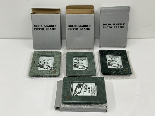 Vintage Green Solid Marble HP Hewlett Packard Photo Picture Frame 3.5x5 - Picture 1 of 7
