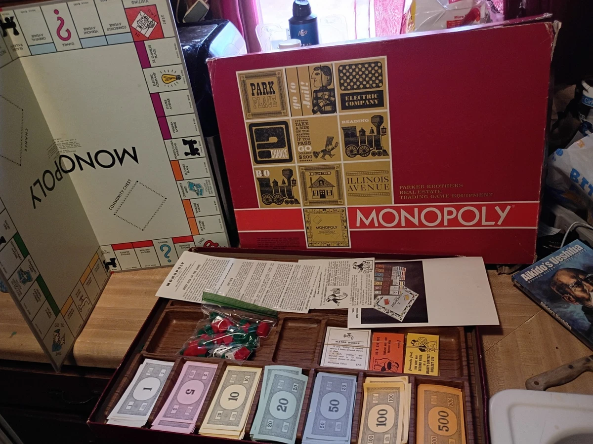 Monopoly Board 1964 Vintage Manufacture Board & Traditional Games