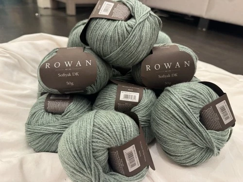 Premium Destash Lot: 16 Skeins of Rowan Softyak DK Yarn in "Lawn" image 8
