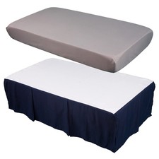 CaSaJa Original Crib Sheet and Skirt Set for Baby Boy Girl, Breathable Soft N...