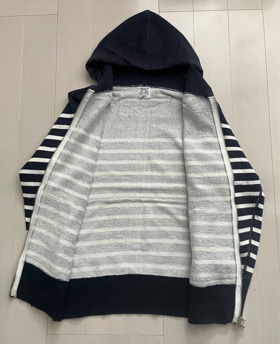 Loopwheeler LOWERCASE Edifice Border Zip Parker H… - image 2