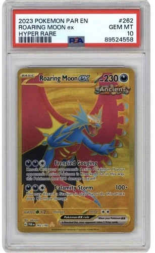 Roaring Moon ex - Pokémon (2023) Paradox Rift #262 - Secret Hyper Rare PSA 10