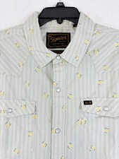 Howler Bros H Bar B Snapshirt XL Grid Floral Western Pearl Snap Shirt NWT