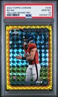 2024 Topps Chrome - Rookies Bo Nix #206 Yellow Geometric Refractor /75 (RC)