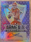 Trevor Lawrence Leaf Metal Draft Armed & Dangerous Purple 12/25 2021 Jaguars