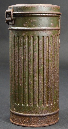 WW2 WK2 WH Gasmaskendose Wehrmacht S & S B 1939 10088 - Foto 5 di 14