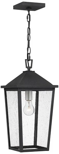 Quoizel Stoneleigh 18 3/4" High Mottled Black Outdoor Hanging Light - Picture 2 of 5