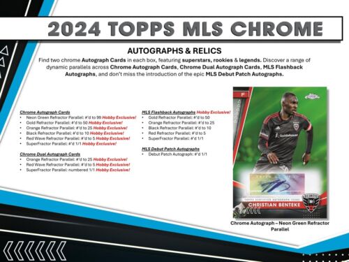 2024 Topps Chrome MLS Soccer Hobby Box - Picture 6 of 6