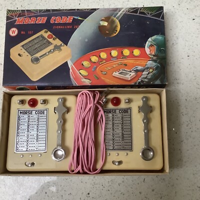 Vintage Merit Raumstation Morsecode Signal Set von No 107 Exc. Zustand