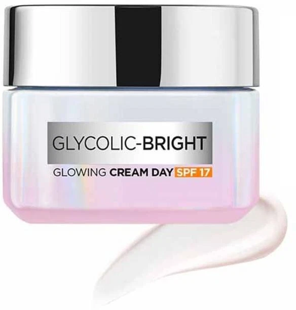 L'Oréal Paris Glycolic Bright SPF 17 Day Cream|Brightening Face Moisturizer