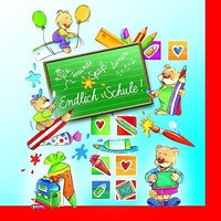 "20 Servietten \"Schulanfang / Einschulung\""