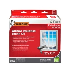 Frost King  62 in. x 210 in. Polyurethane Extra-Large Shrink Window Insulation