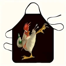 Chicken Taekwondo Apron Smock Funny Dinner Sexy Cooking BBQ Pinafore