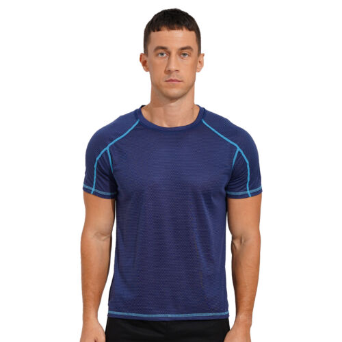 Hombres Atlético Deportes Correr Camiseta Mangas Cortas Baloncesto Activo Secado Rápido - Imagen 42 de 85