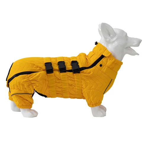 Dog Winter Coat 4 Legs Covered Windproof Waterproof Reflective Warm Dog Clothing - Picture 63 of 65