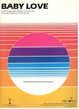 REGINA "BABY LOVE" SHEET MUSIC-PIANO/VOCAL/GUITAR/CHORDS-1986-EXTREMELY RARE