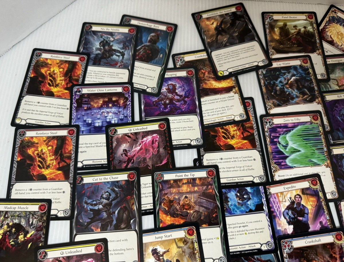 Flesh And Blood TCG Trading Card Game 66 Cards Lot Bundle