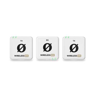 RODE Wireless ME Dual Compact Wireless Microphone System, White