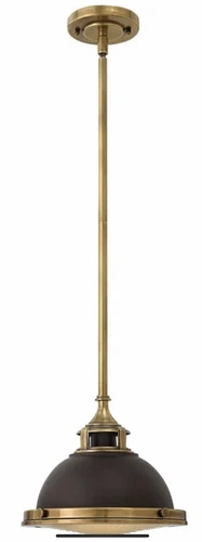 Hinkley Lighting 3122 Bronze Amelia Single Light 11-1/2"W Pendant - Picture 2 of 6