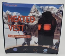 Genovega Heated Vest, Unisex, XXL, Black New-Sealed 