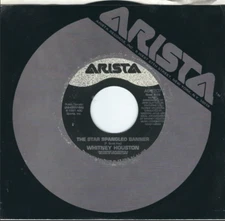 WHITNEY HOUSTON - STAR SPANGLED BANNER / AMERICA THE BEAUTIFUL - 45 RPM RECORD