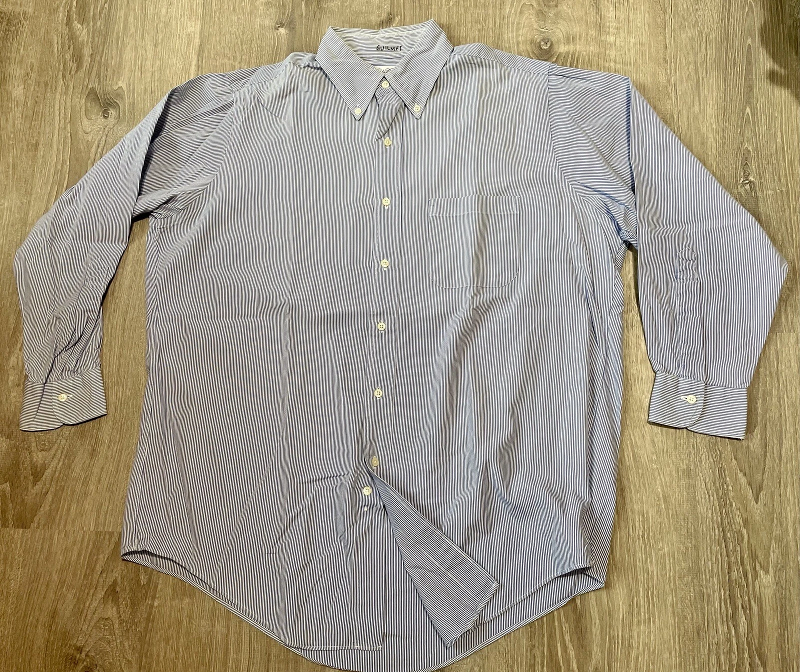 VTG Brooks Brothers University Stripe Button Down Shirt Size 16-32 Made In USA