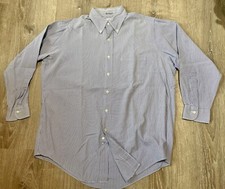 VTG Brooks Brothers University Stripe Button Down Shirt Size 16-32 Made In USA