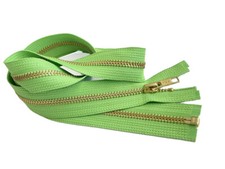11 Inch Metal Zipper YKK 5 Golden Brass Medium Weight Separating Made in USA