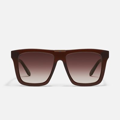 Quay Australia Name Drop Square Sunglasses Chocolate Dark  display picture 1