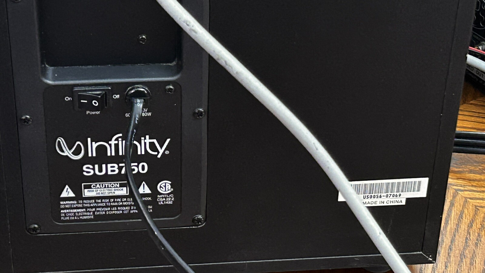 Infinity SUB750 Powered Subwoofer Home Theater Stereo Speaker | eBay