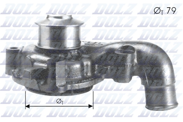 Dolz Wasserpumpe KüHlmittelpumpe FüR Ford Escort Vii Stufenheck Gal Afl Aal Abl-image