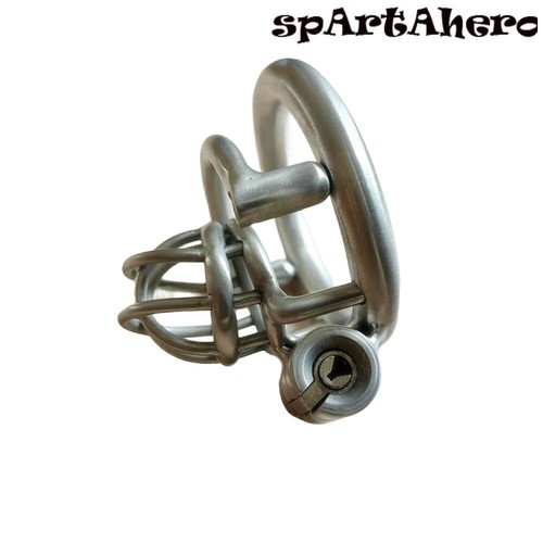 Male Chastity Cage Custom Mini Metal Cage Micro Size Men Bondage Restraint Lock - Picture 4 of 15