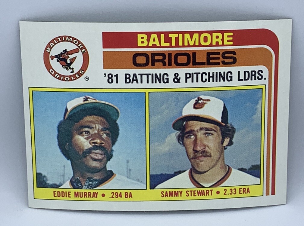 1982 Topps Baseball Orioles Leaders #426 Eddie Murray Jim Palmer