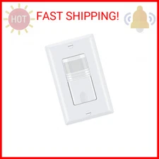 ECOELER 3Way Motion Sensor Light Switch, PIR in Wall Sensor Switch, Occupancy Se