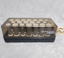 Vintage Conair Design Line DN400 Black White 300W Cushion Curl Hair Hot Rollers