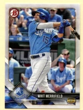 2018 Bowman Whit Merrifield baseball card #98 Kansas City Royals