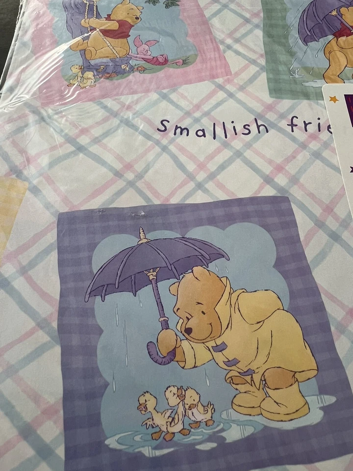 Pacotes de papel de embrulho/embrulho vintage Hallmark Disney Winnie The Pooh presente de aniversário 2 - Imagem 2 de 4