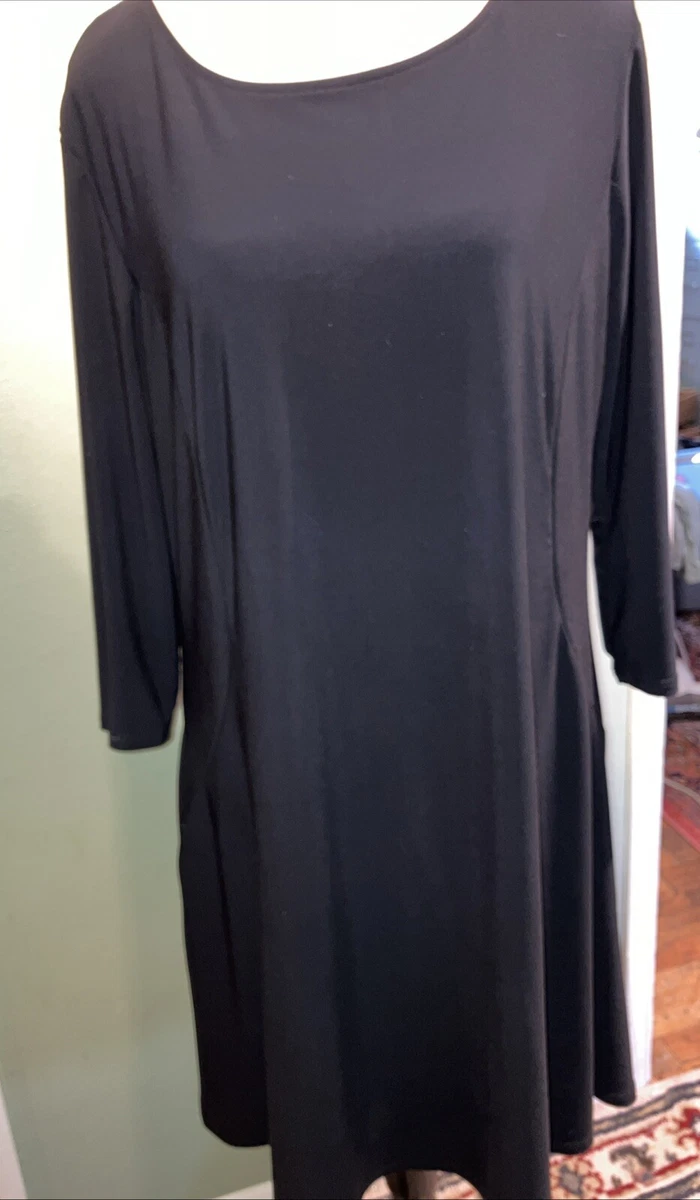 black cute mini dress Hope & Ivy April Embroidered Tie Sleeve V-Neck Midi Dress, Black main image 0