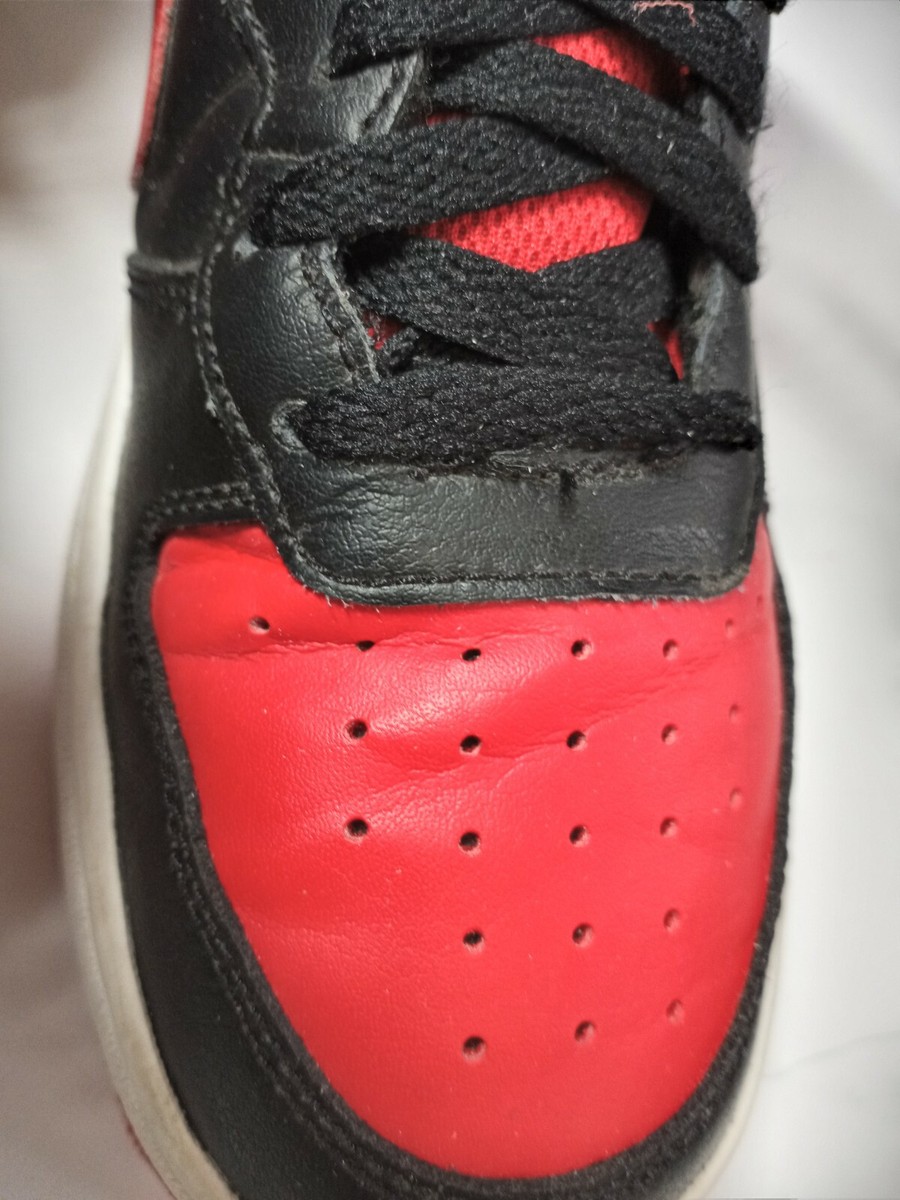 6SDM20 Nike シューズ ブラック/レッド サイズ26.5 NIKE(ナイキ) 20年製 AIR JORDAN 1 MID BREDエアジョーダン1黒赤