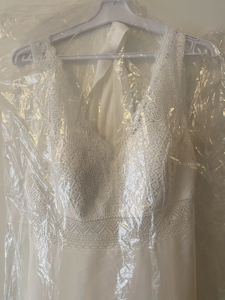 Brautkleid Bianco Evento Hochzeitskleid Creme Weiß mit Bolero Komplett Neu - Bild 2 von 4