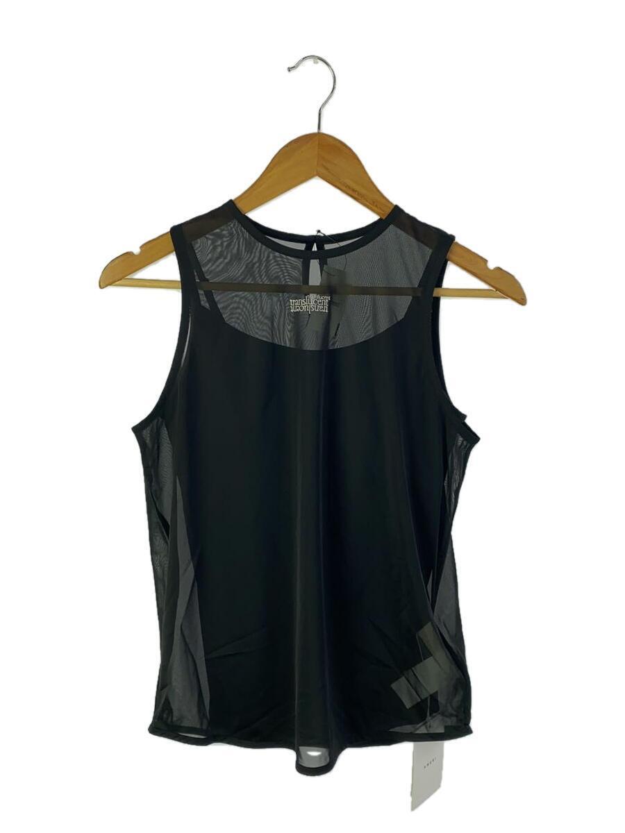 AMERI MEDI TRANSLUCENT SHEER TOP 2-PIECE S POLYESTER BLK 